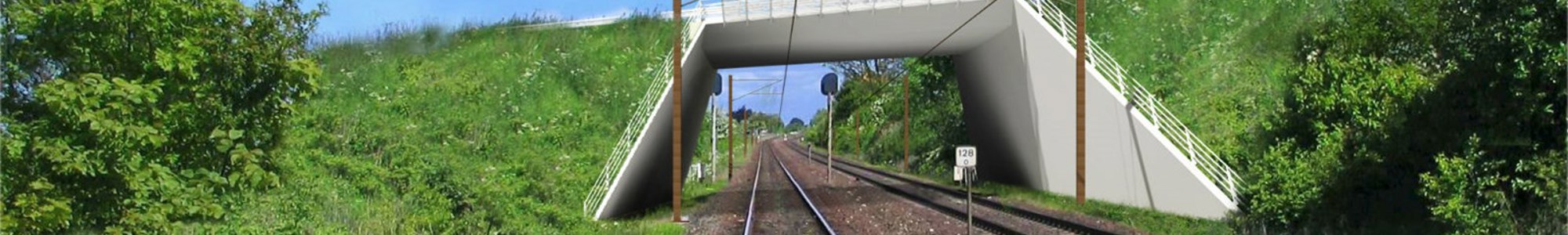 Railway With Bridge